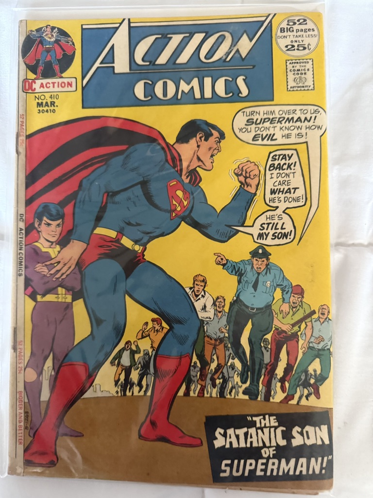 action comic superman