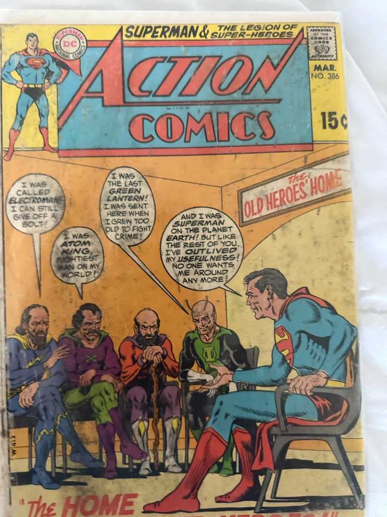 action comic superman