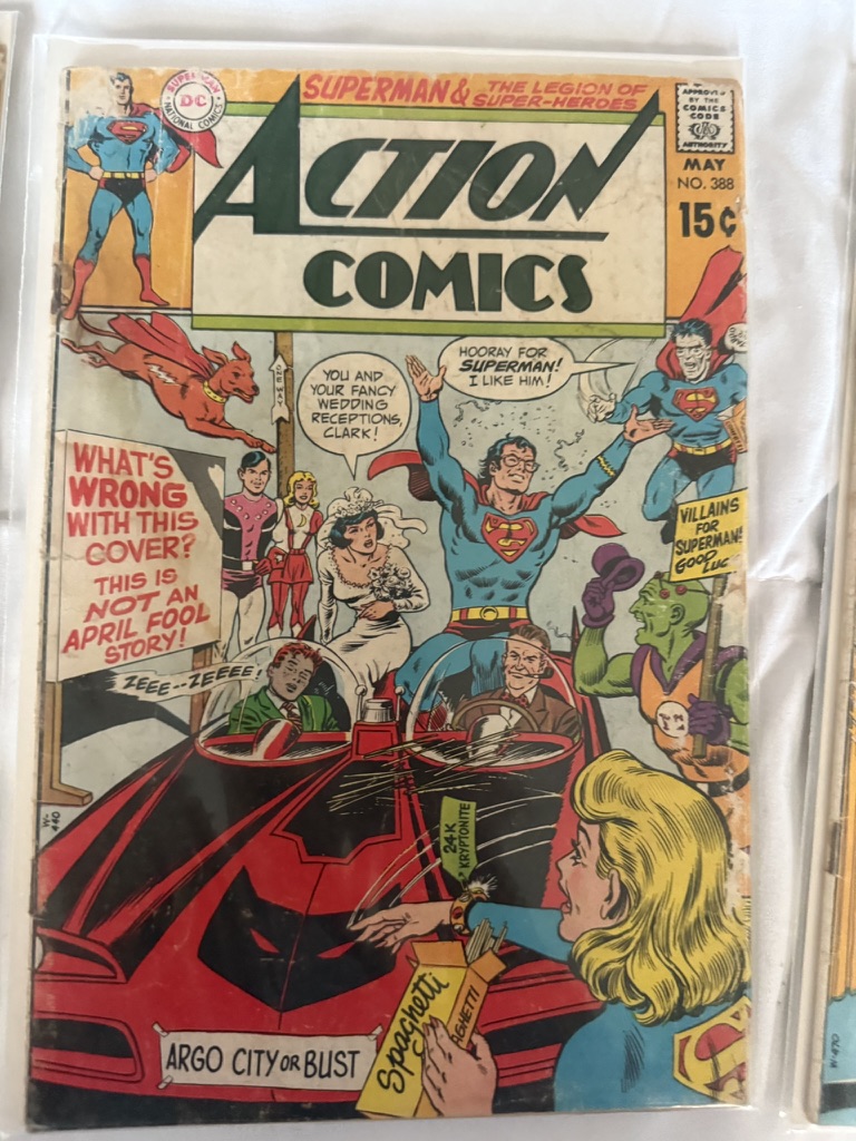 action comic superman