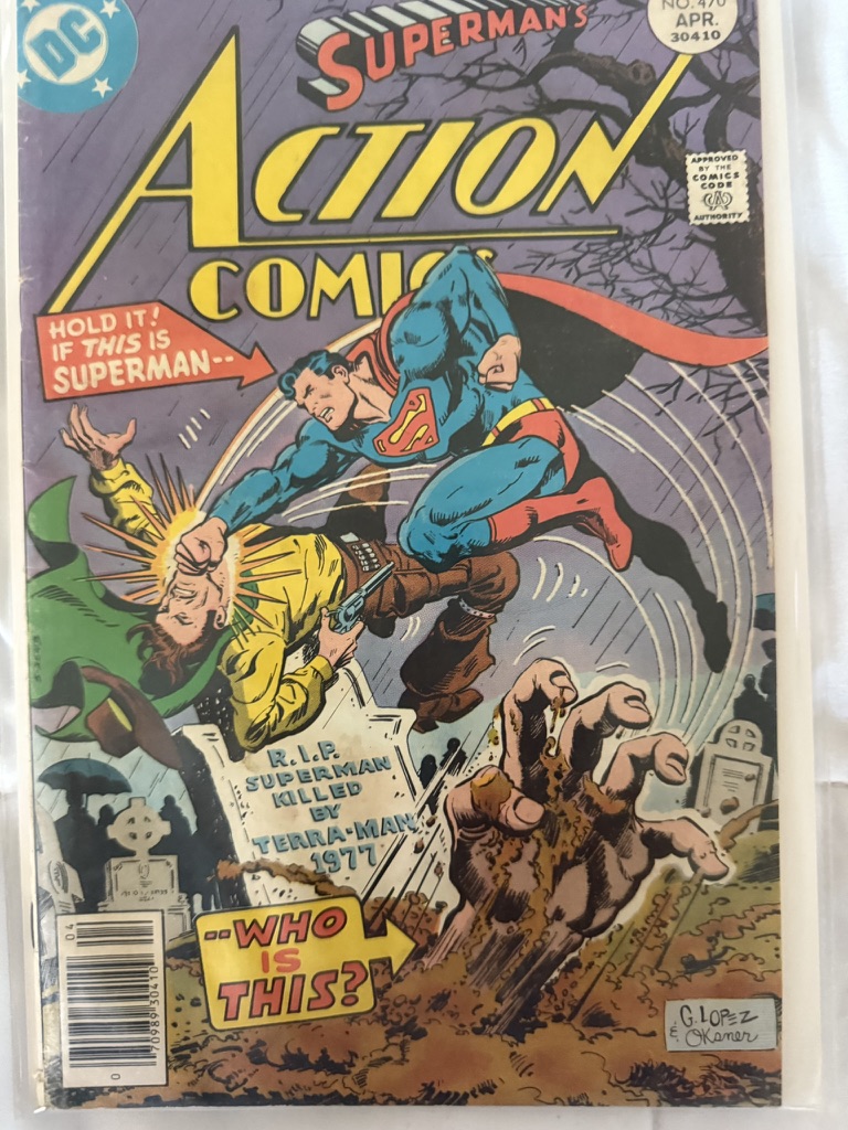 action comic superman