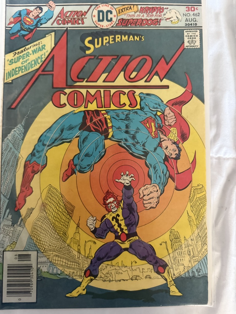 action comic superman