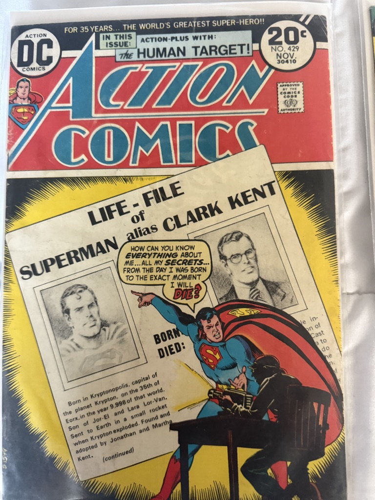 action comic superman