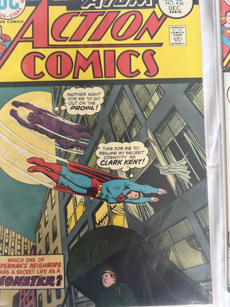 action comic superman