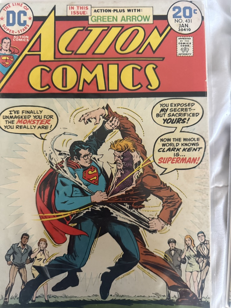 action comic superman