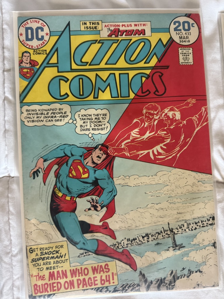 action comic superman