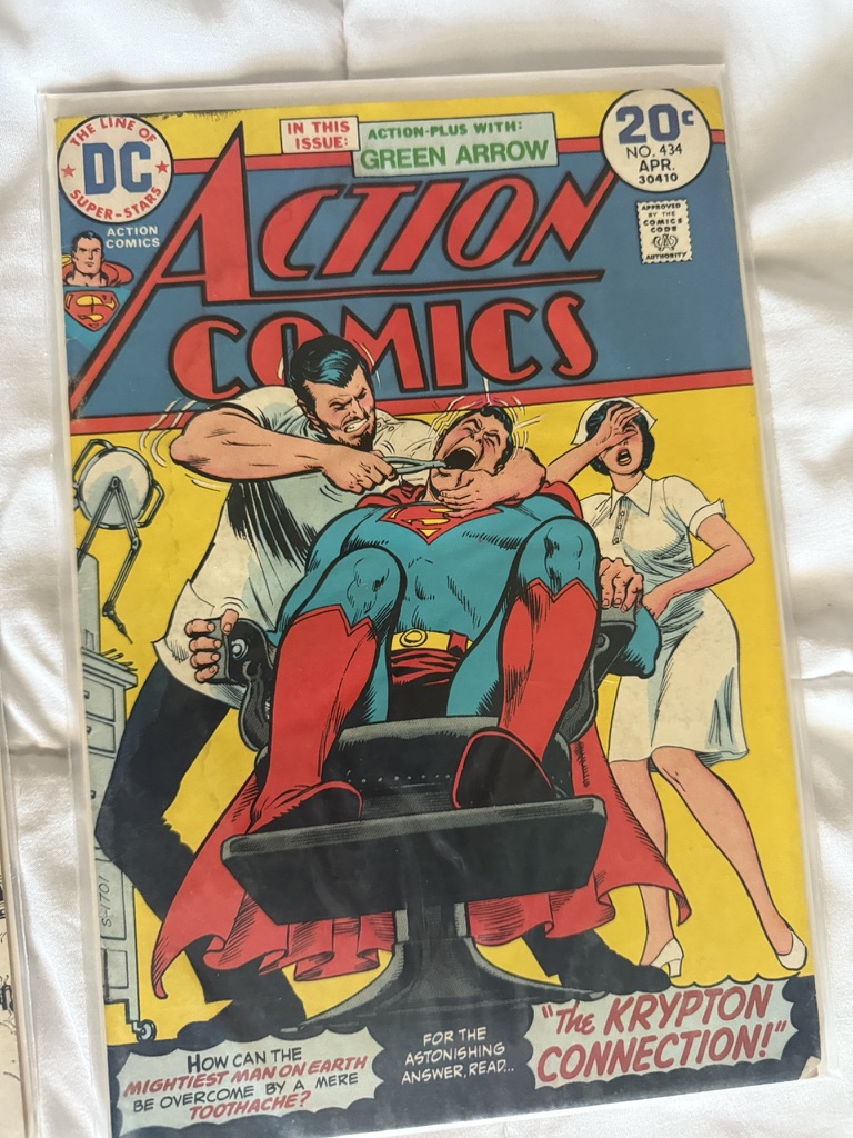 action comic superman