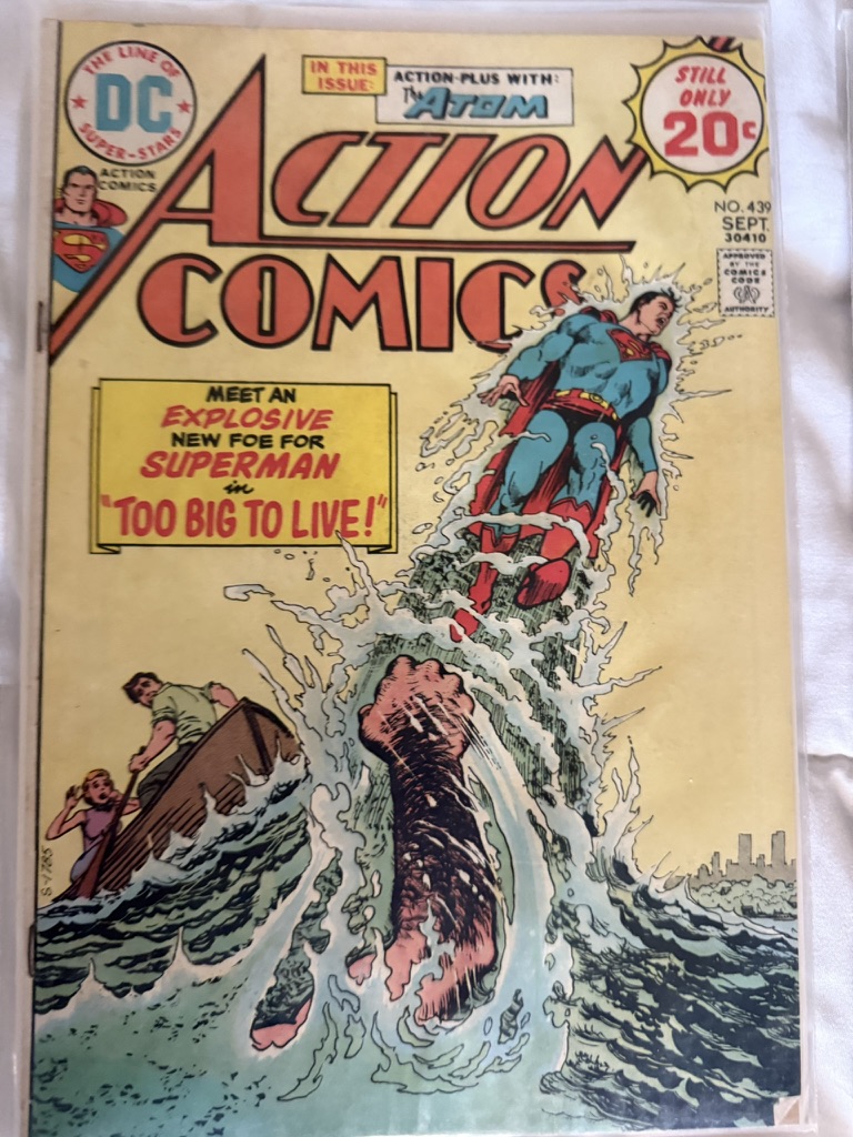 action comic superman