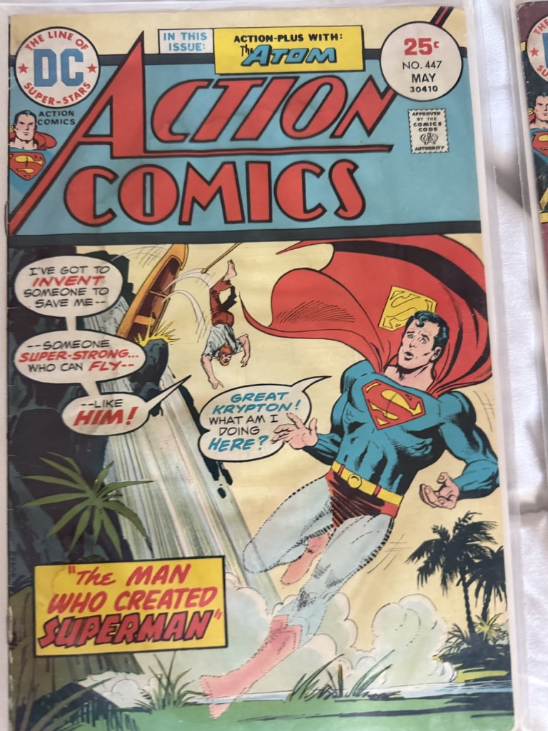 action comic superman