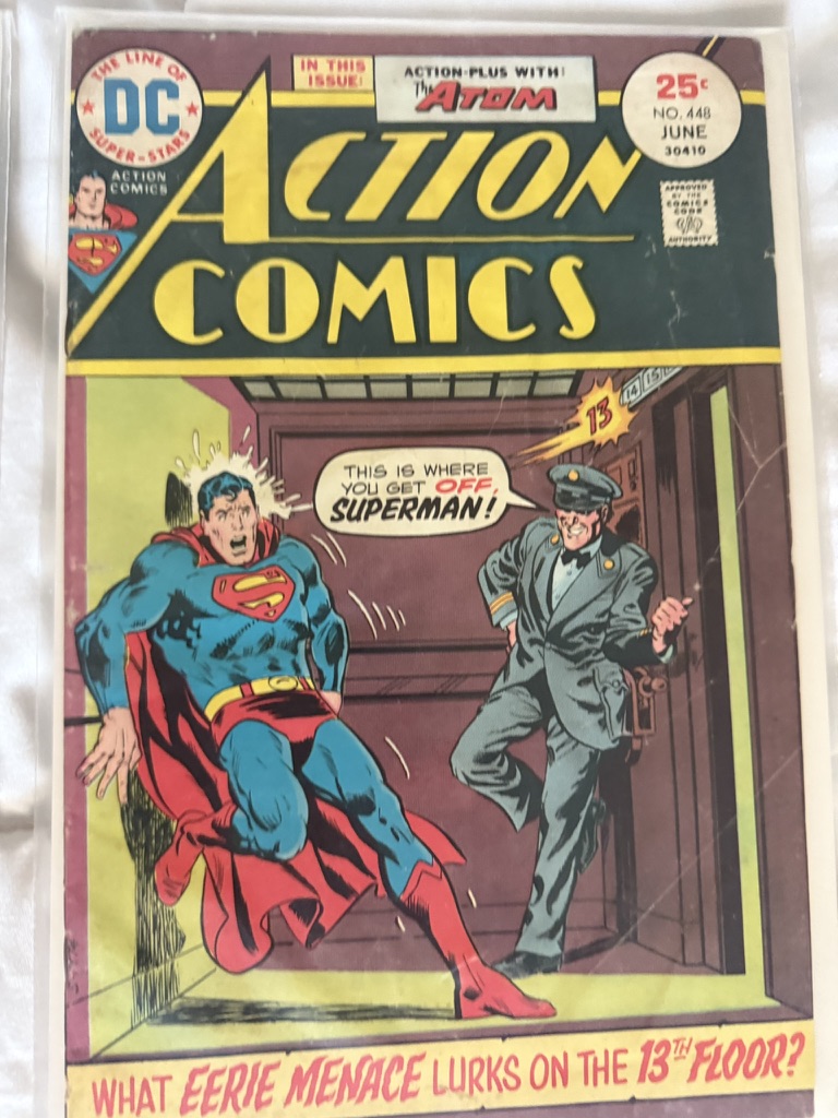 action comic superman