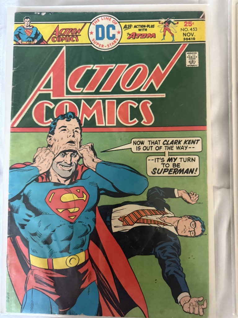 action comic superman