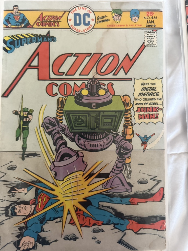 action comic superman