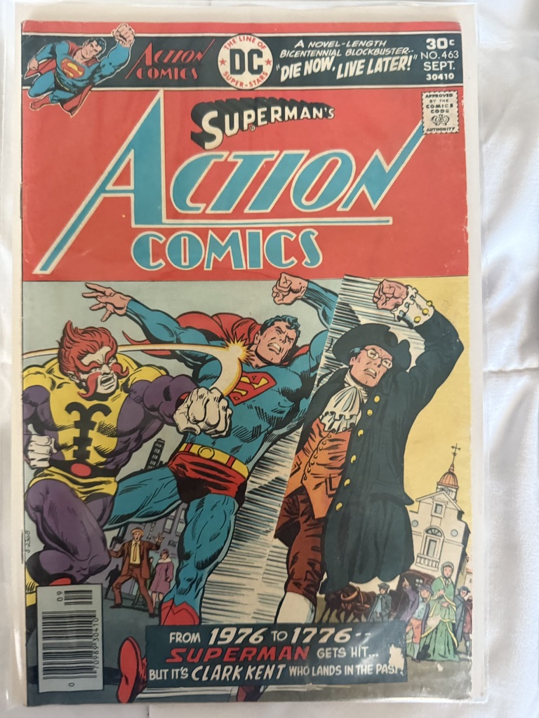 action comic superman