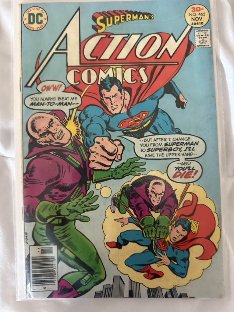action comic superman