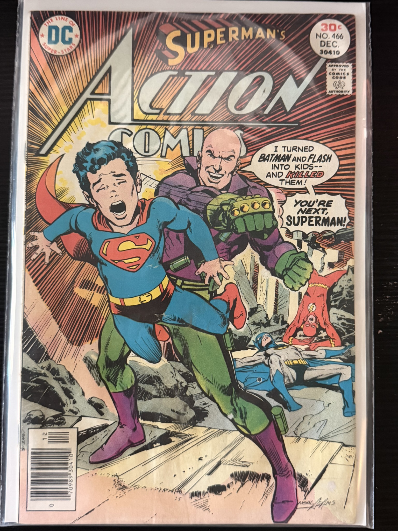 action comic superman