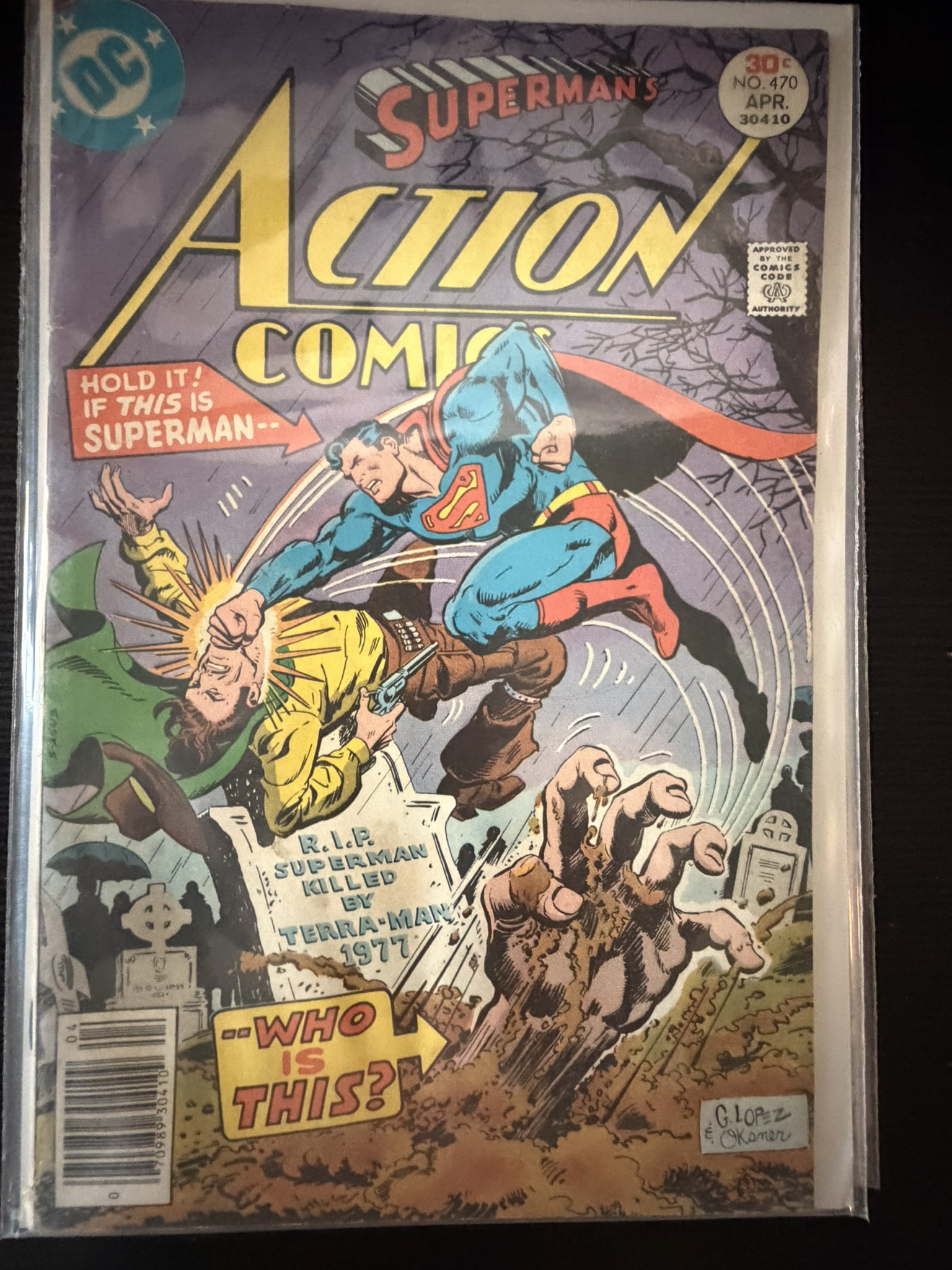 action comic superman