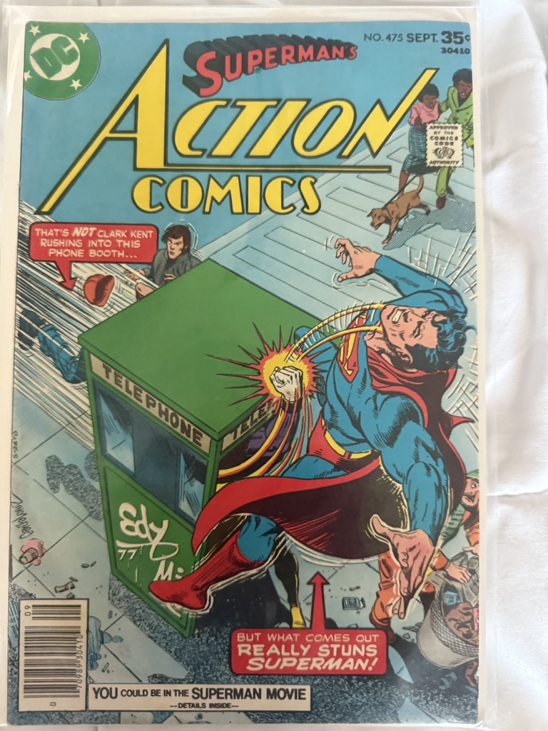 action comic superman