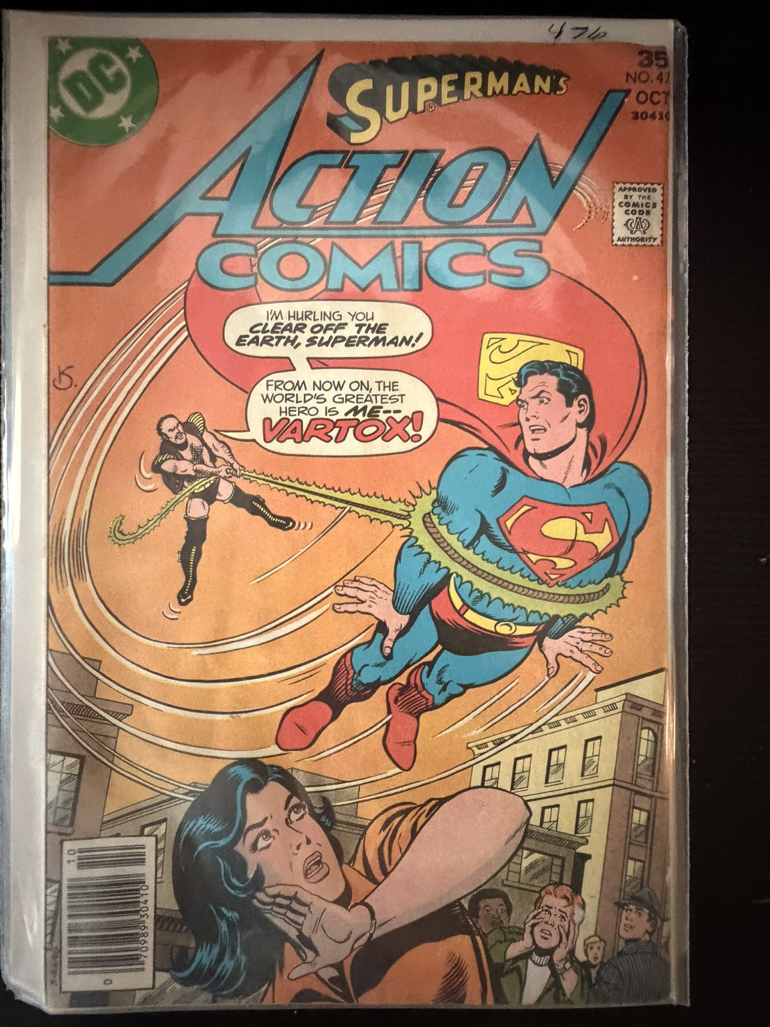 action comic superman