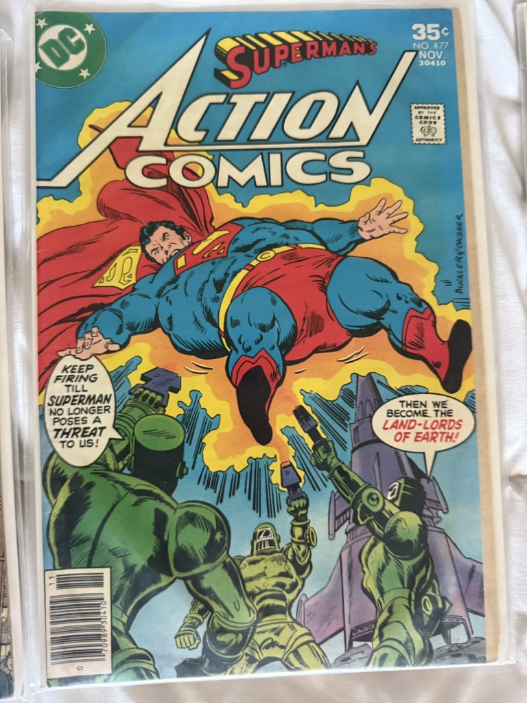 action comic superman