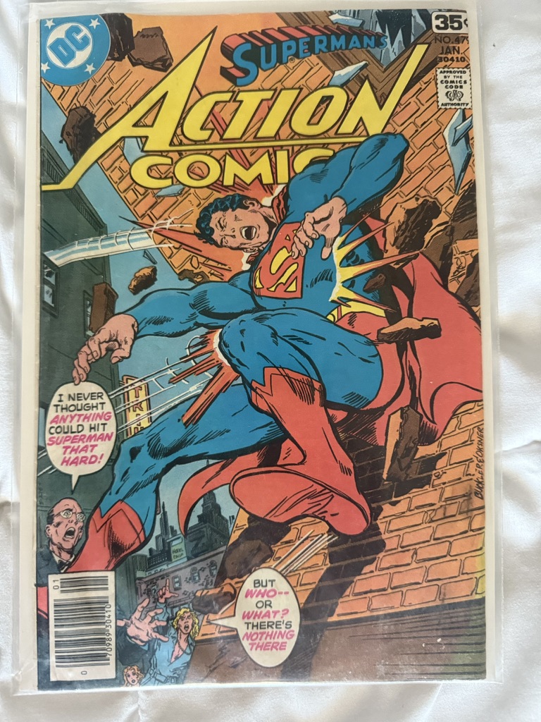 action comic superman