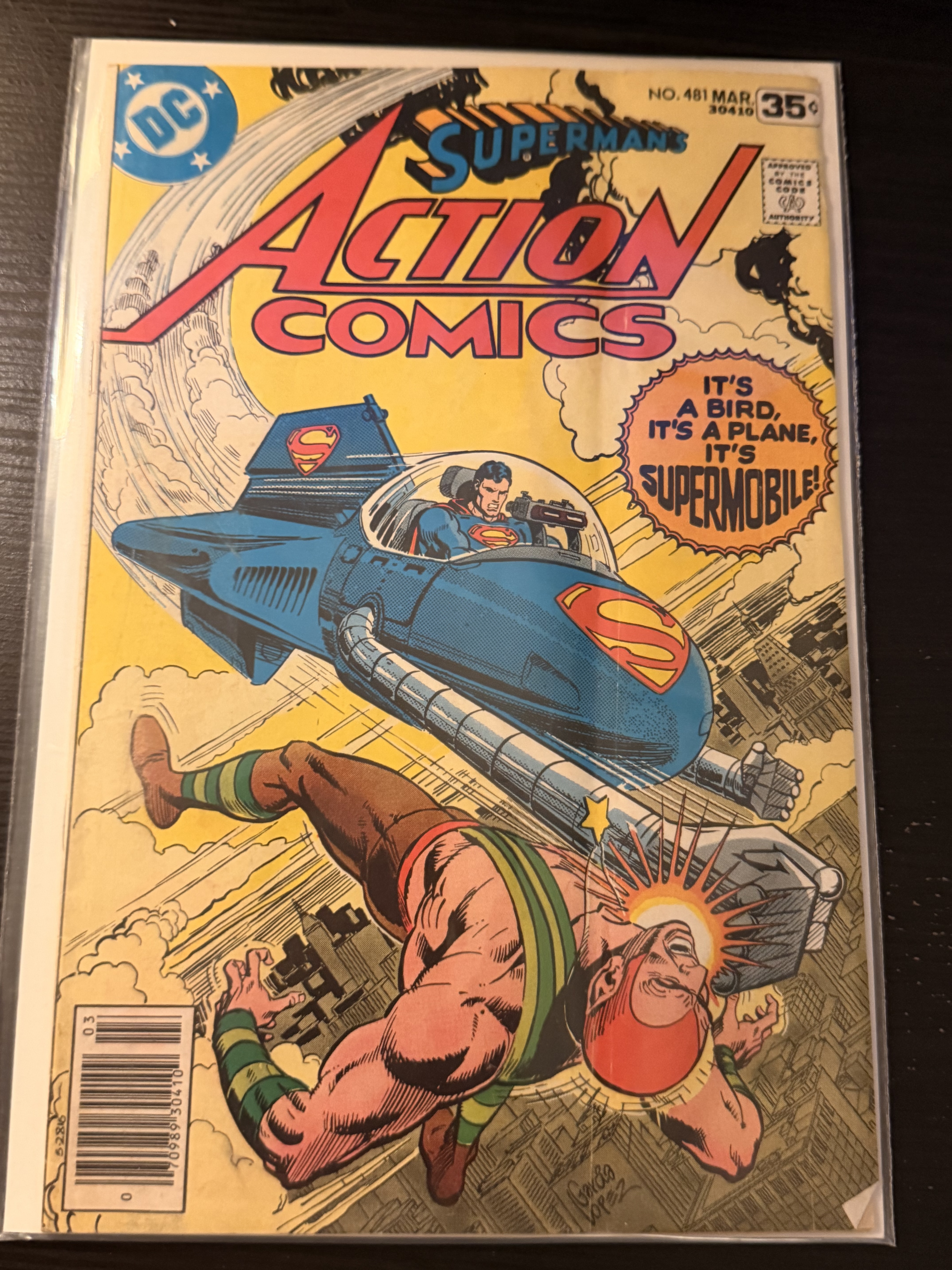action comic superman