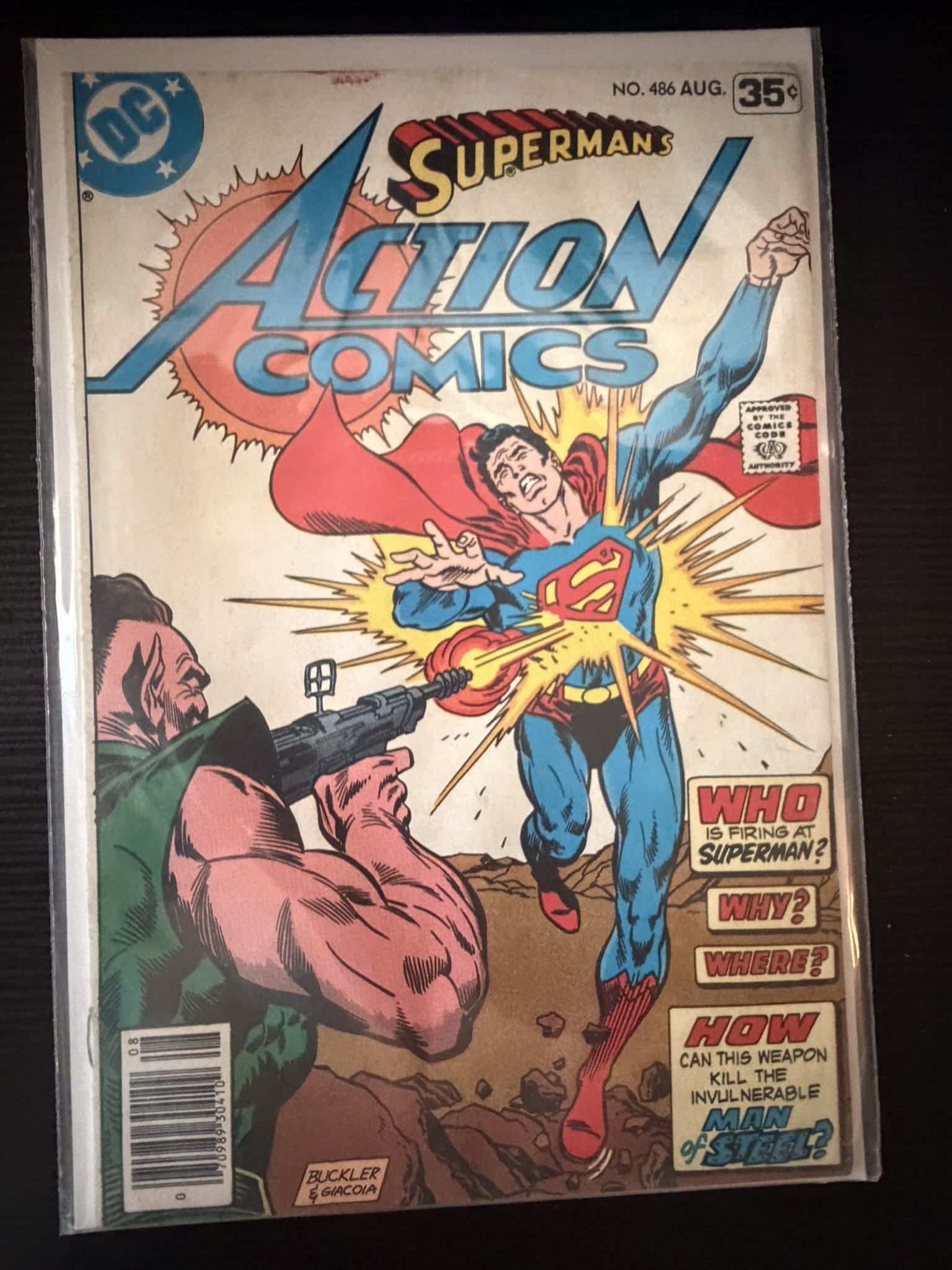 action comic superman