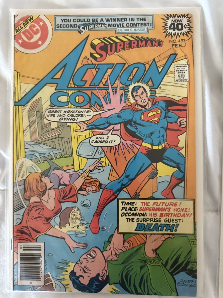 action comic superman